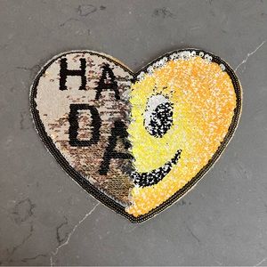 Large Heart Flip Sequin Patch